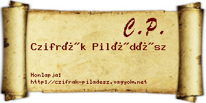 Czifrák Piládész névjegykártya